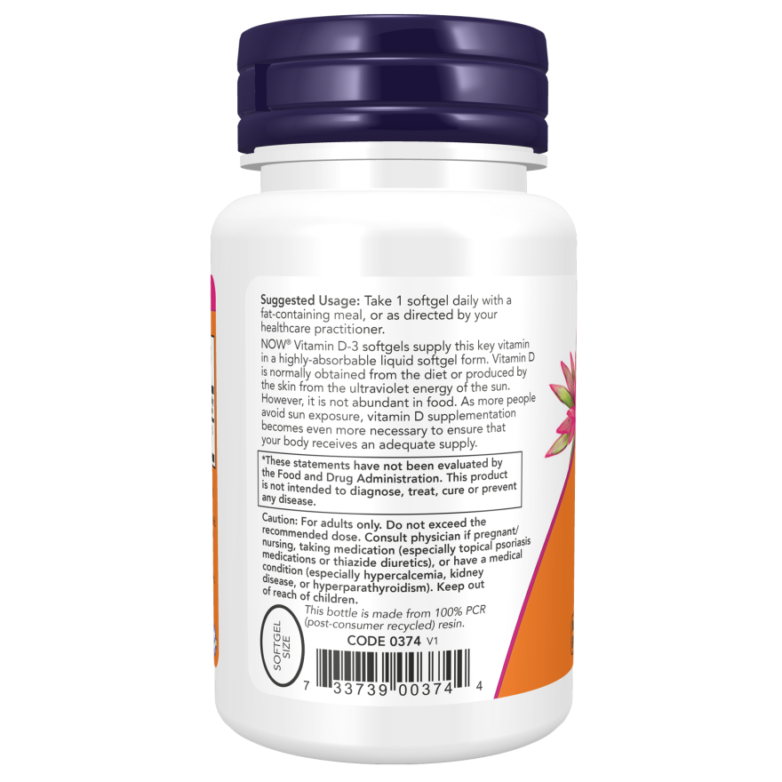 VIT D-3 5000IU 120 SGELS-Vitamins-AlchePharma