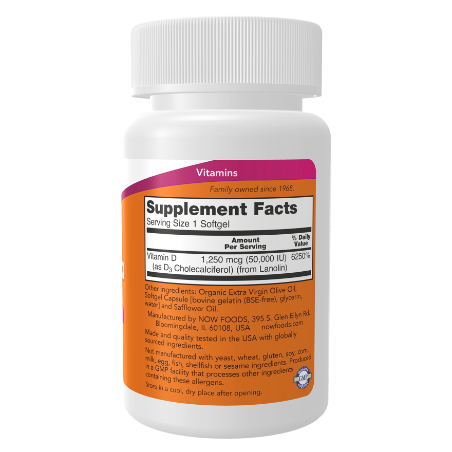 Vitamin D-3 50,000 IU Softgels-Vitamins-AlchePharma
