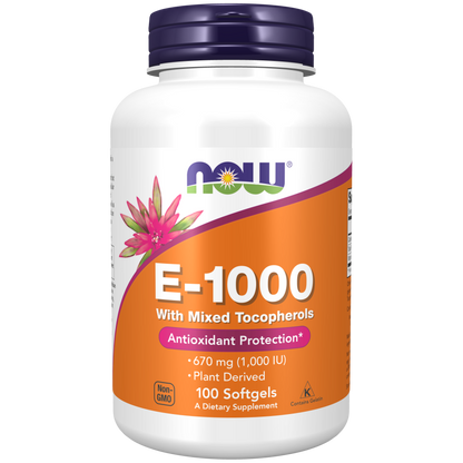 Vitamin E-1000 Mixed Tocopherols Softgels-Vitamins-AlchePharma