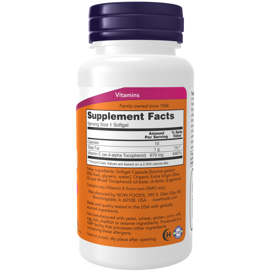 Vitamin E-1000 Mixed Tocopherols Softgels-Vitamins-AlchePharma