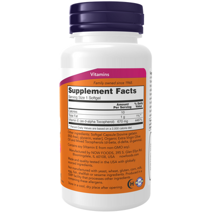 Vitamin E-1000 Mixed Tocopherols Softgels-Vitamins-AlchePharma