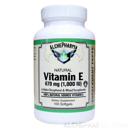 Vitamin-E 1,000 Natural Mixed Tocopherols-Vitamin-AlchePharma