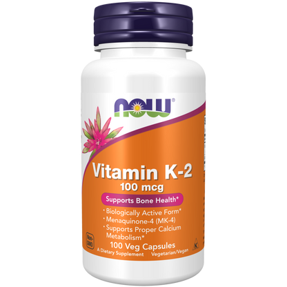 Vitamin K-2 100 mcg Veg Capsules-Vitamins-AlchePharma