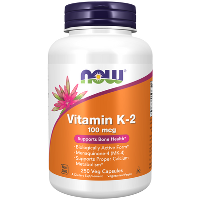 Vitamin K-2 100 mcg Veg Capsules-Vitamins-AlchePharma