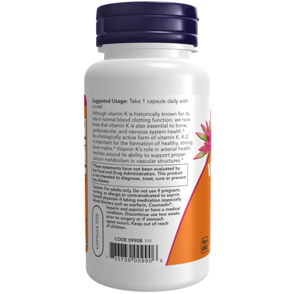Vitamin K-2 100 mcg Veg Capsules-Vitamins-AlchePharma
