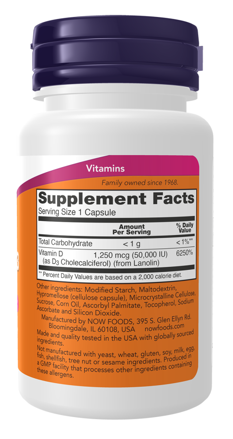 Vitamin D3 50,000 IU Capsules