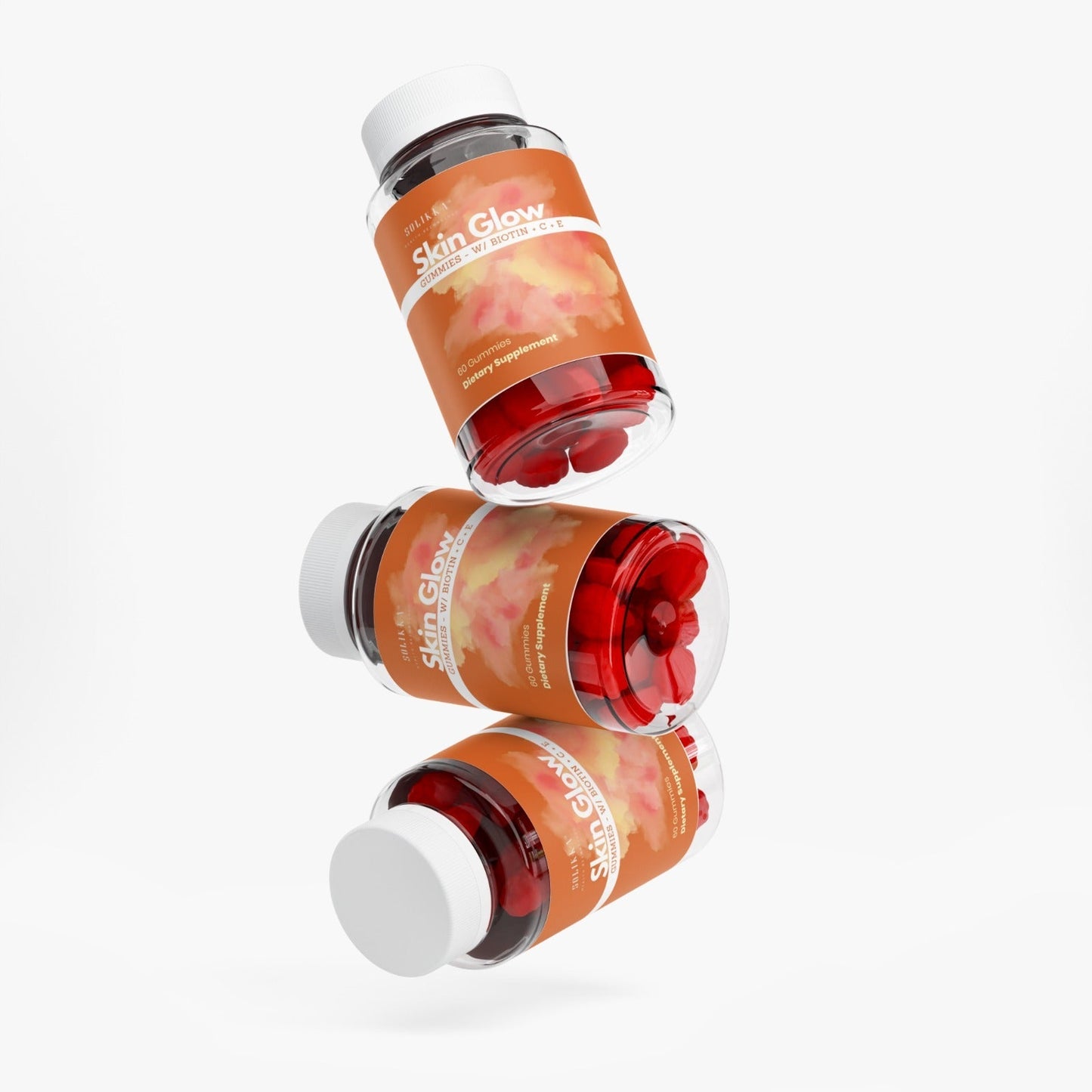 Solikka Skin Glow Gummies w/ Biotin + C + E