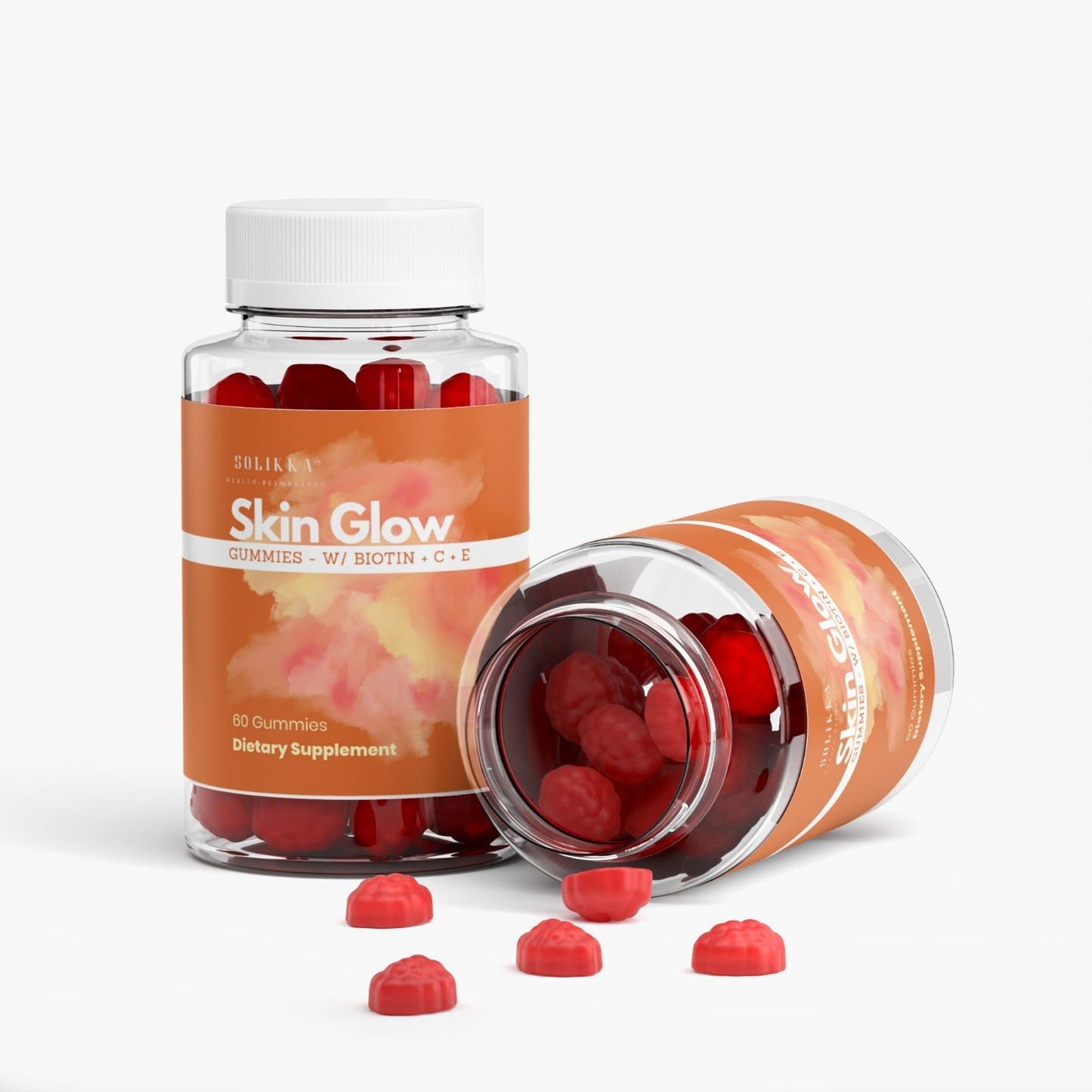 Solikka Skin Glow Gummies w/ Biotin + C + E