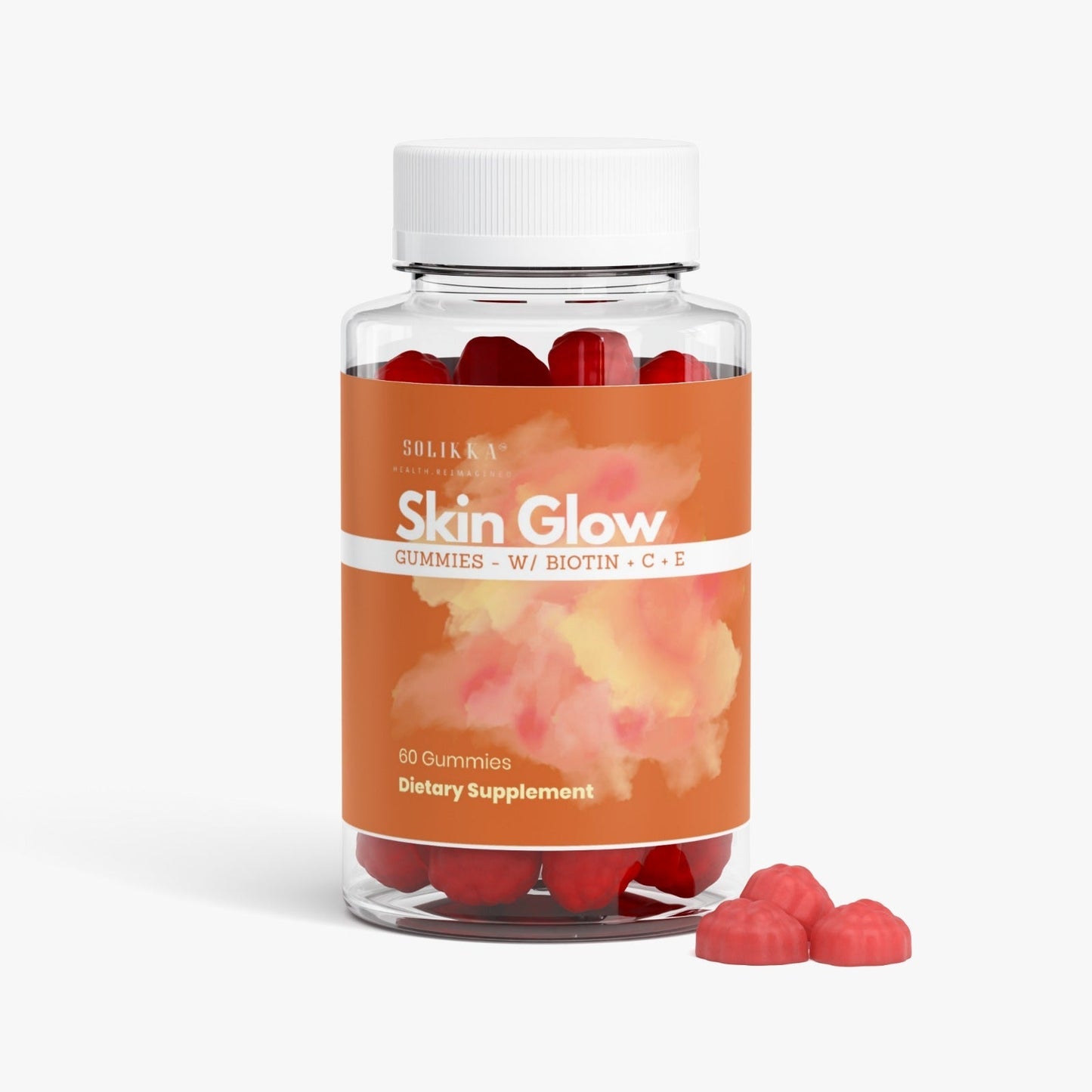 Solikka Skin Glow Gummies w/ Biotin + C + E