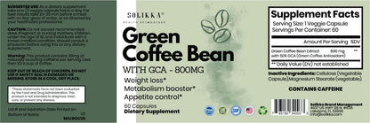 Solikka Green Coffee Bean w/GCA - 800mg