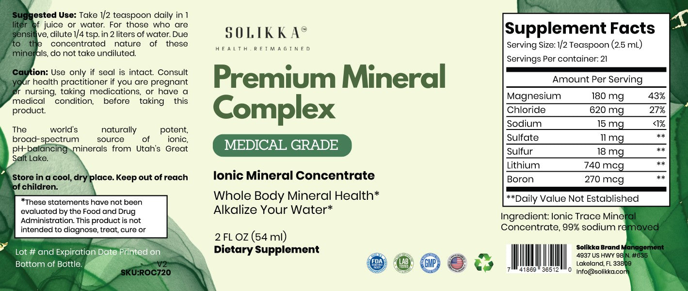 Solikka Premium Mineral Complex 2 fl oz