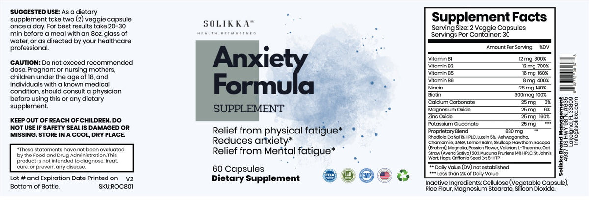 solikka Anxiety Formula