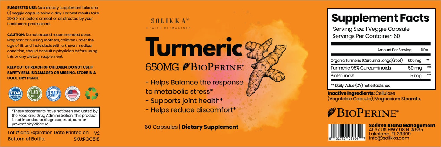Solikka Turmeric w/BioPerine
