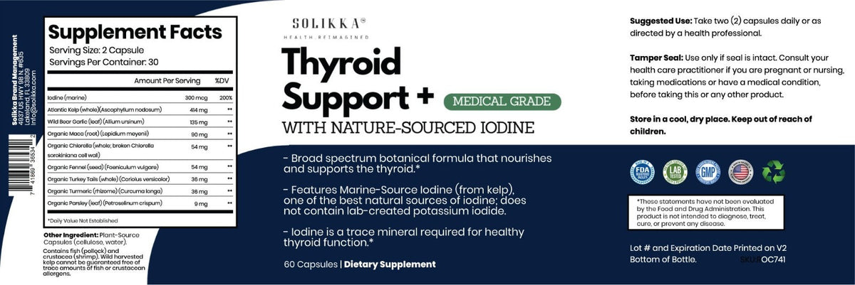 solikka Thyroid Support Plus Medical Grade