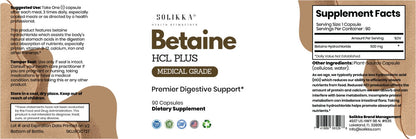 Betaine HCL Plus Medical Grade
