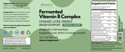 Medical Grade Fermented Vitamin B Complex 2 fl oz
