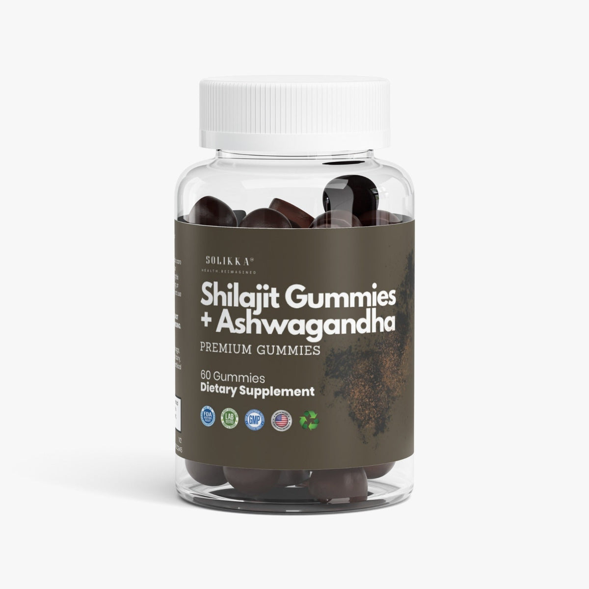solikka Premium Shilajit Gummie w/Ashwaganda