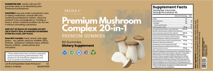 solikka Premium Mushroom Gummie 20x