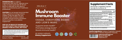 Mushroom Immune Booster w/Chaga, Cordyceps, Reishi & Lion's Mane