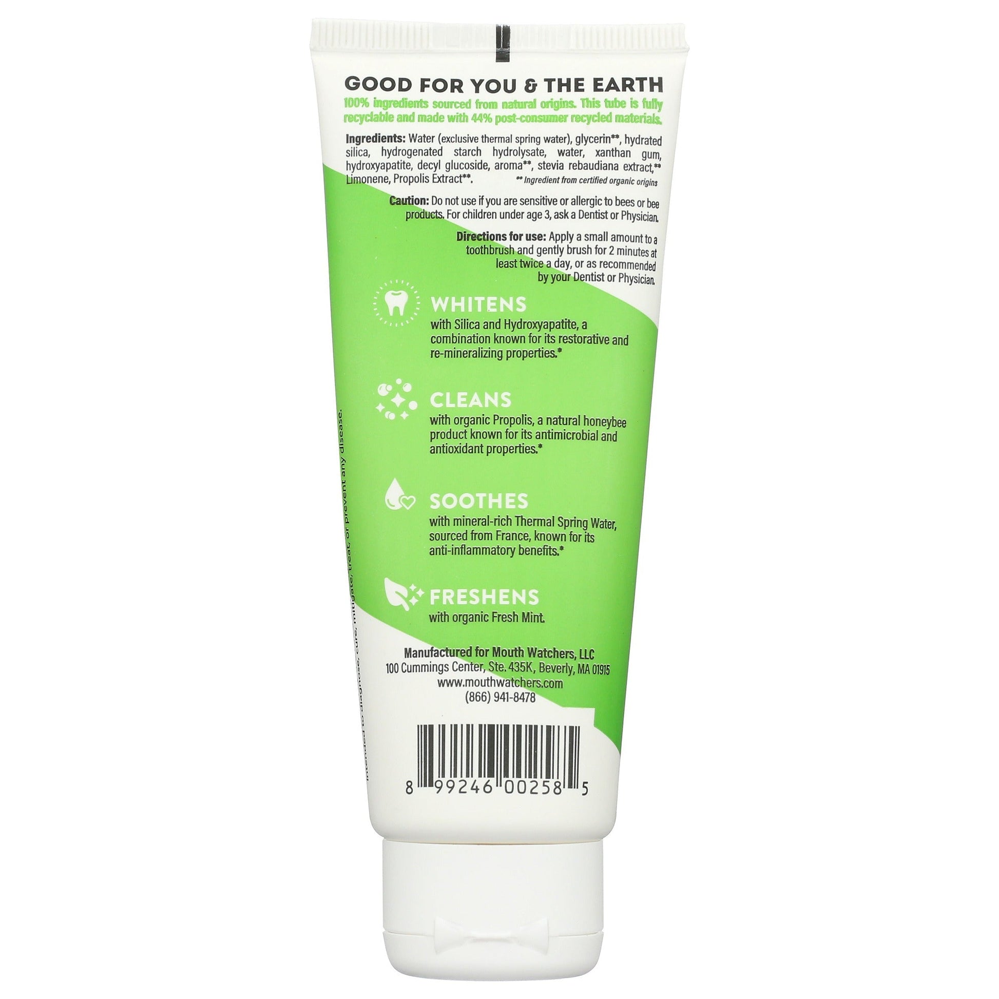 Whitening Toothpaste - Fresh Mint + Propolis (Floride-Free)-Toothpaste-AlchePharma