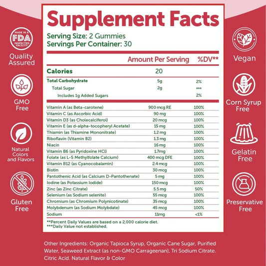 Womens Multivitamin Gummies 60 Count