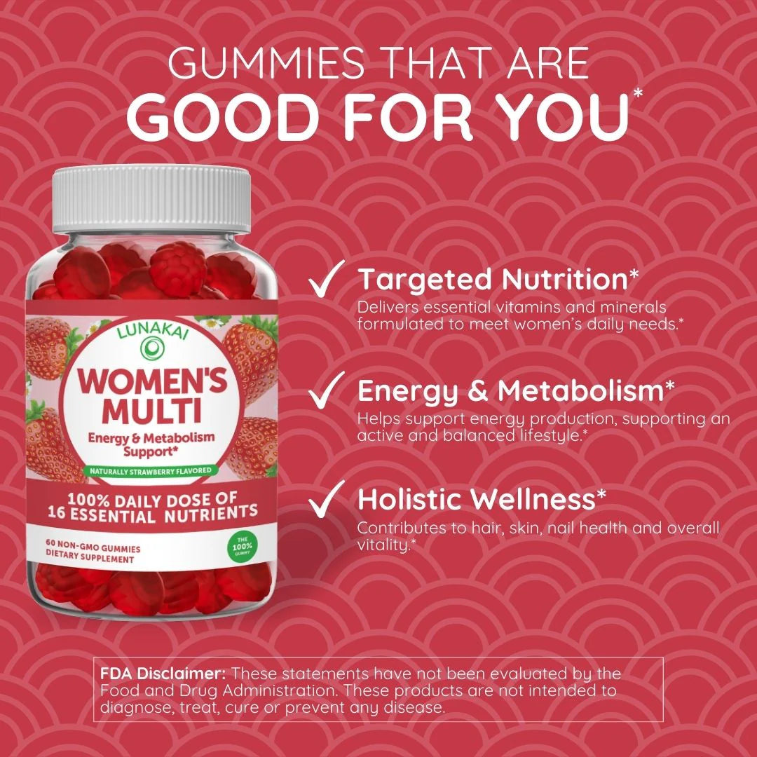 "Womens Multivitamin Gummies 60 Count