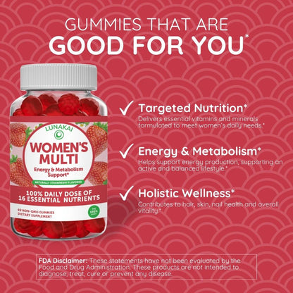 "Womens Multivitamin Gummies 60 Count