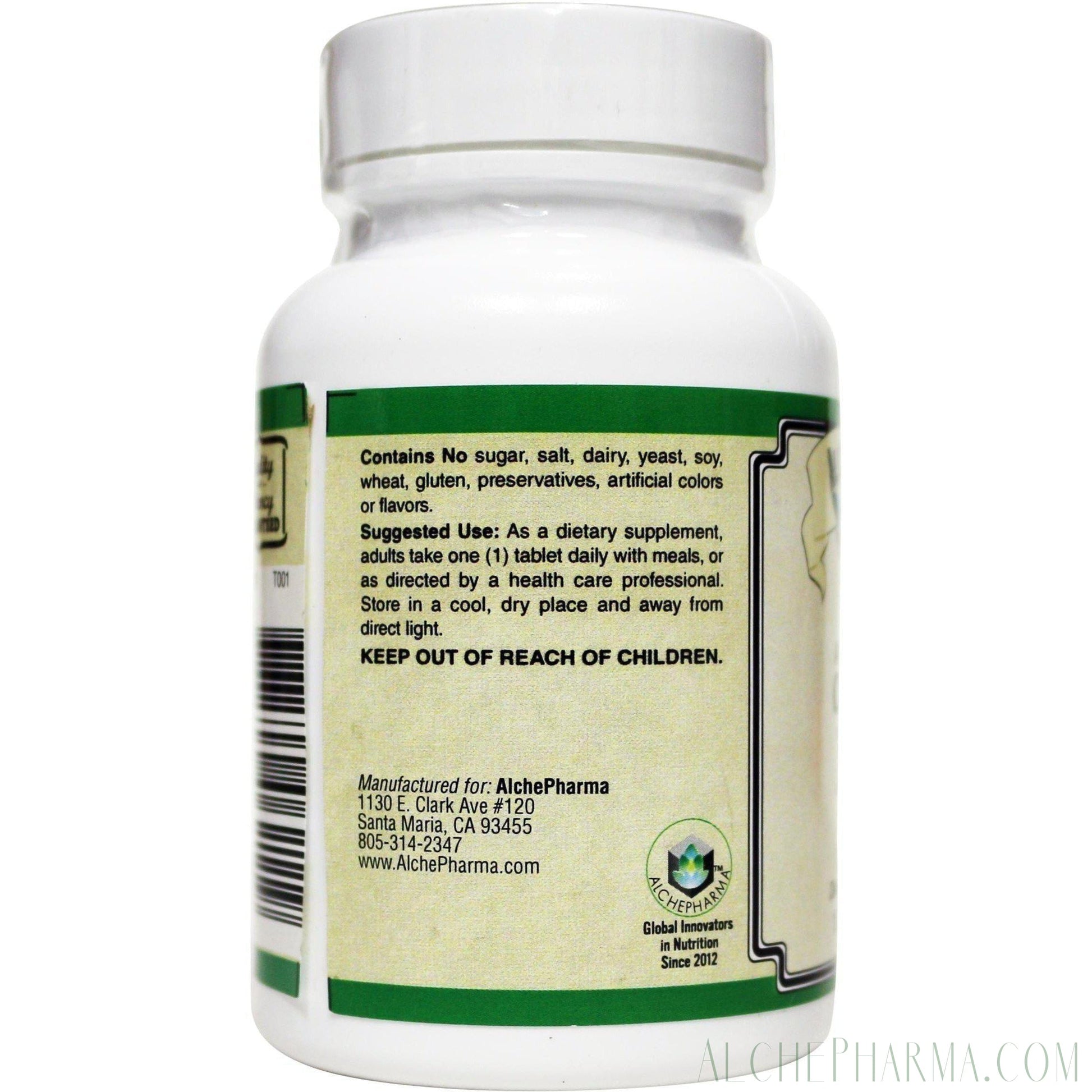 Zinc High Potency (Amino Acid Chelate) 50 mg.-Minerals-AlchePharma-100 Tabs-AlchePharma