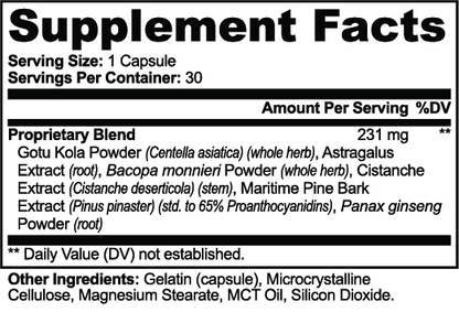 solikka Gotu Kola & Bacopa Clarity Complex 30 Caps