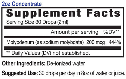 Ionic Liquid Molybdenum Concentrate