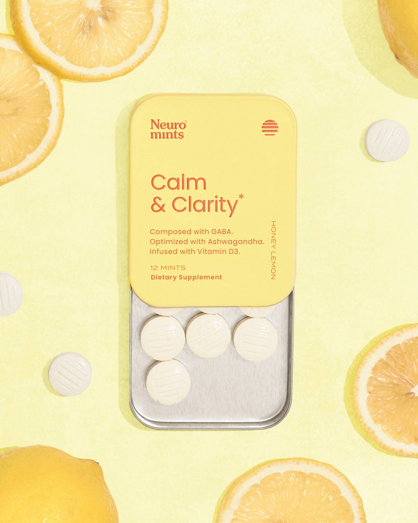 Calm and Clarity Mints | Honey Lemon