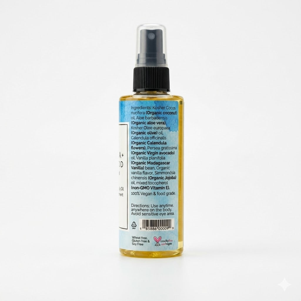 Body + Hair Oil - Vanilla Avocado