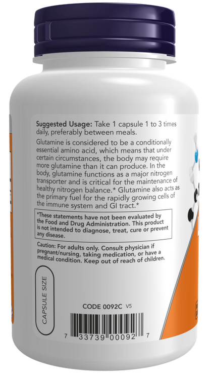 L-Glutamine 500mg 120 Capsules