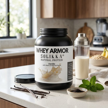 2lb Whey Armor Natural Protein Vanilla w/Stevia & Natural Flavor Non-GMO