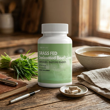 Grass Fed Desiccated Beef Liver Capsules – Pasture Raised