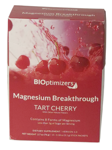 BiOptimizers Magnesium Breakthrough Drink tart Cherry Sticks 15ct