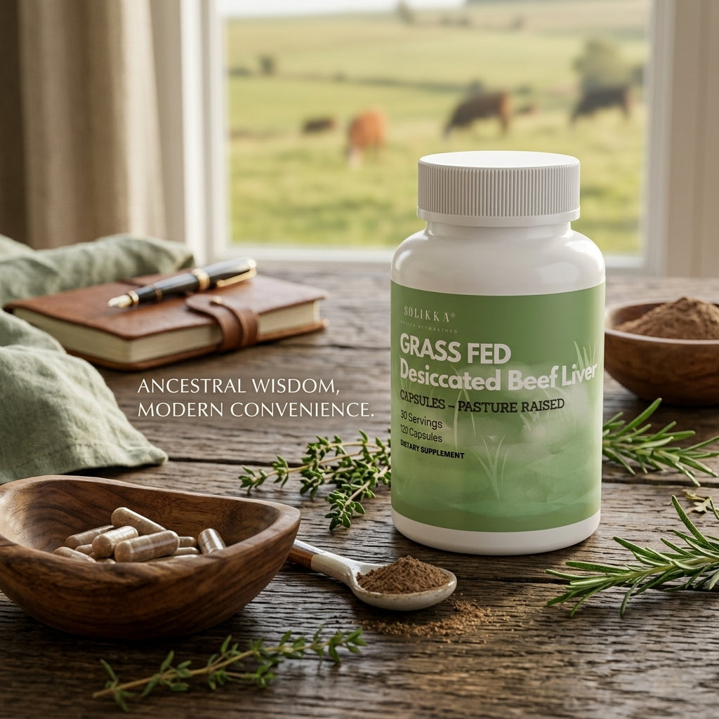 Grass Fed Desiccated Beef Liver Capsules – Pasture Raised