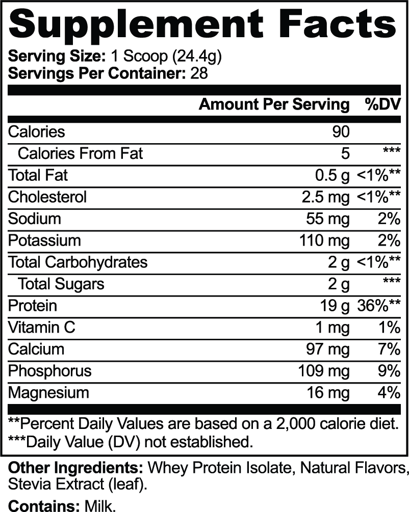 Pure3 100% Whey Protein Isolate (Vanilla) 24.1 Oz