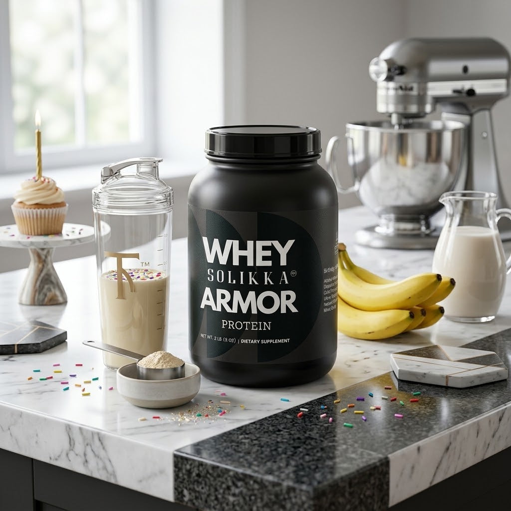 2lb Whey Armor Protein Birthday Cake