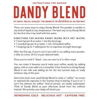 Dandy Blend Individual Serving Packets (Box of 250 Packets)