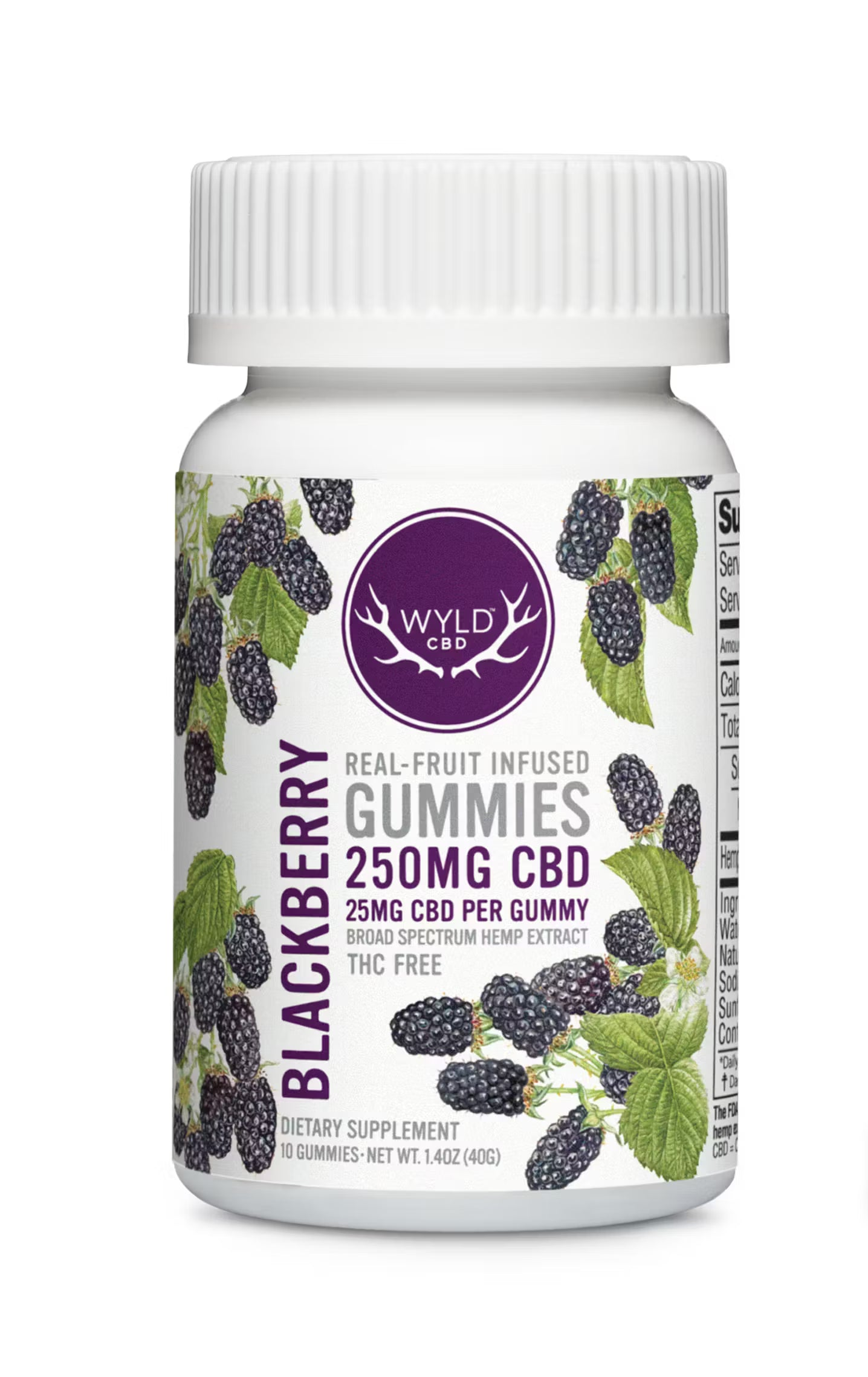 Blackberry CBD Gummies - 25 Mg Per Gummy