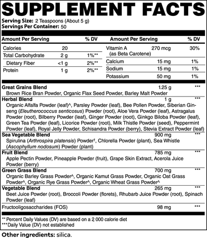 Ultra Cleanse Smoothie Greens 8.8 Oz