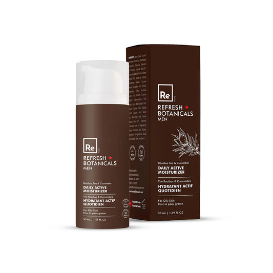 Daily Active Moisturizer - For Men, with Rooibos & Cucumber - 50  mL