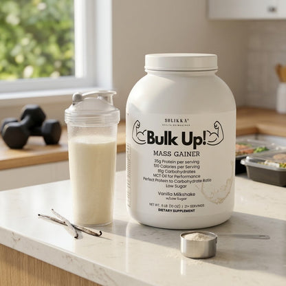 6lb Bulk Up! Mass Gainer Vanilla Milkshake w/Low Sugar