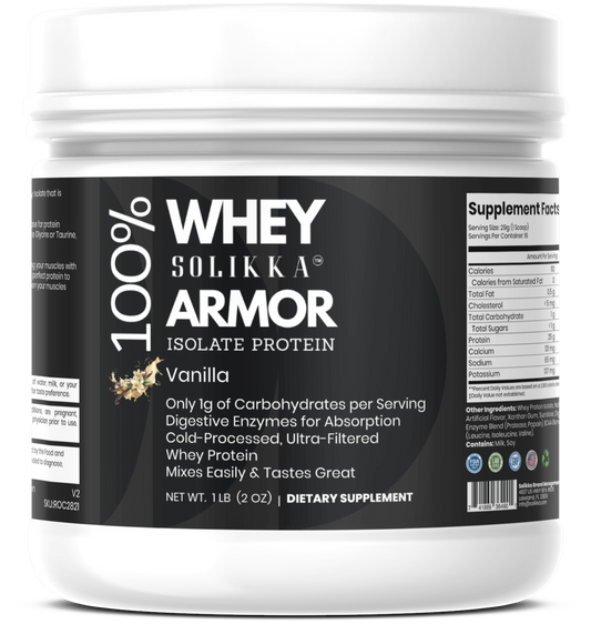 1lb 100% Whey Armor Isolate Protein Vanilla