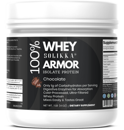 1lb 100% Whey Armor Isolate Protein Chocolate