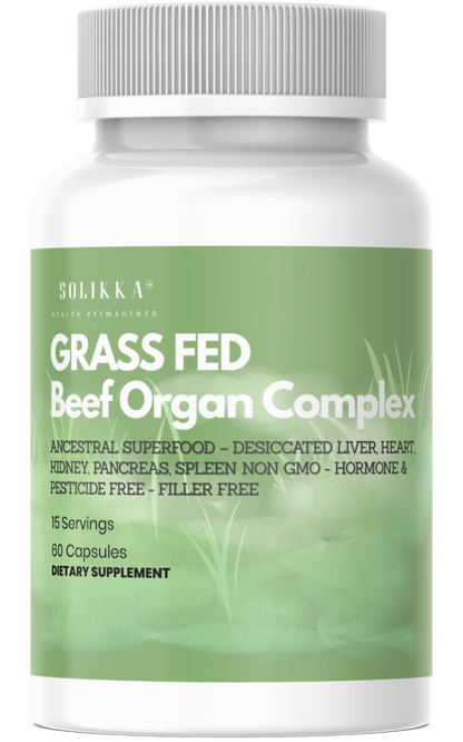 Grass Fed Beef Organ Complex – Ancestral Superfood – Desiccated Liver, Heart, Kidney, Pancreas, Spleen