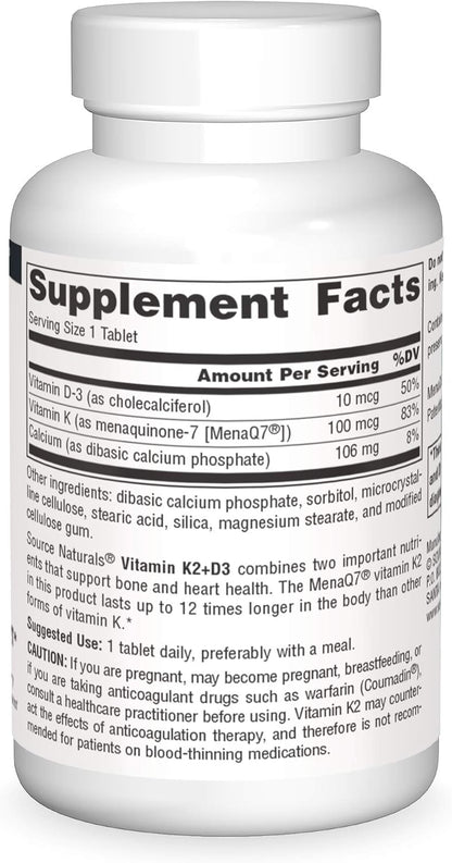 Vitamin K2 + D3 Tablets