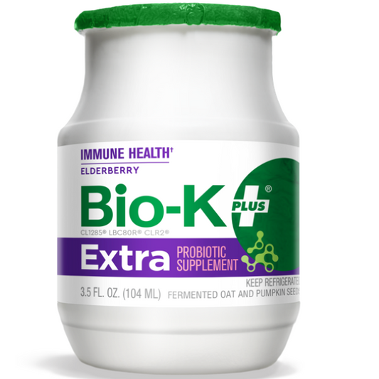 Bio-K Plus Extra Elderberry probiotic fermented soy