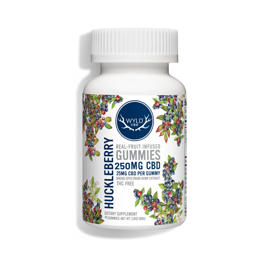 Huckleberry CBD Gummies - 25 MG Per Gummy